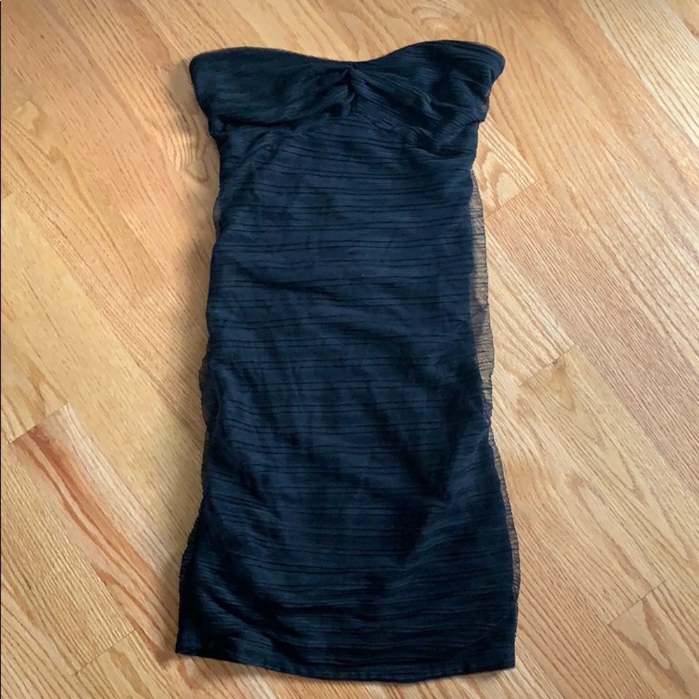Urban Outfitters black strapless bodycon dress S